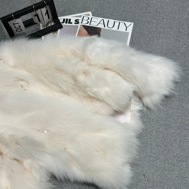 CHANEL 25S FOX FUR JACKET 594