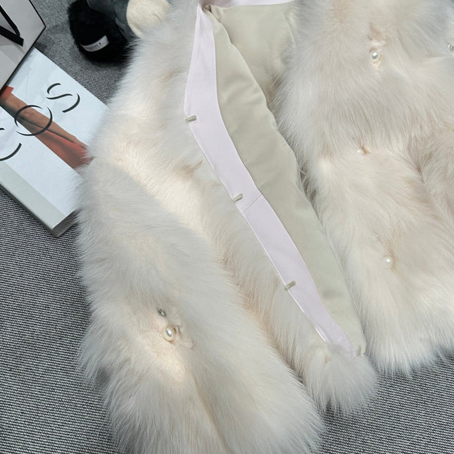 CHANEL 25S FOX FUR JACKET 594