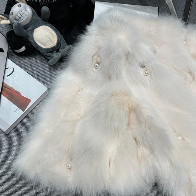CHANEL 25S FOX FUR JACKET 594