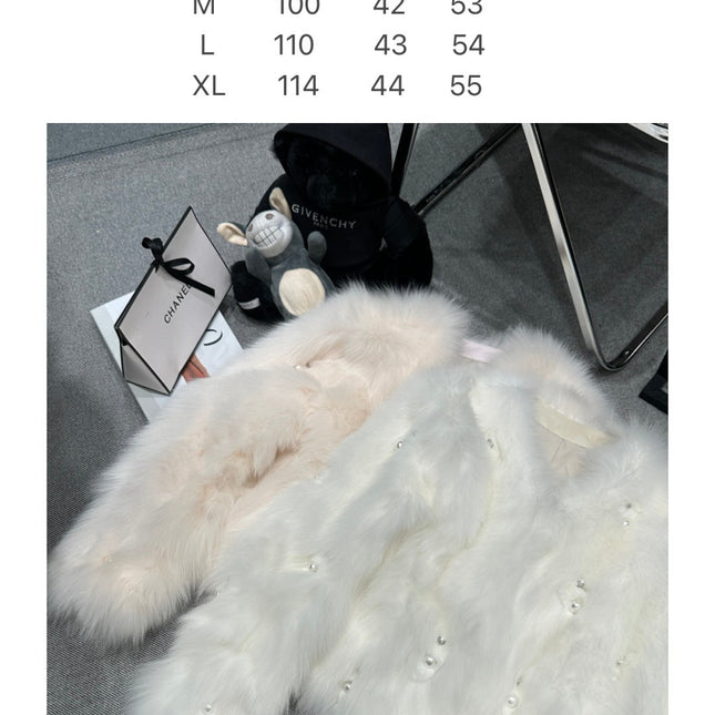 CHANEL 25S FOX FUR JACKET 593