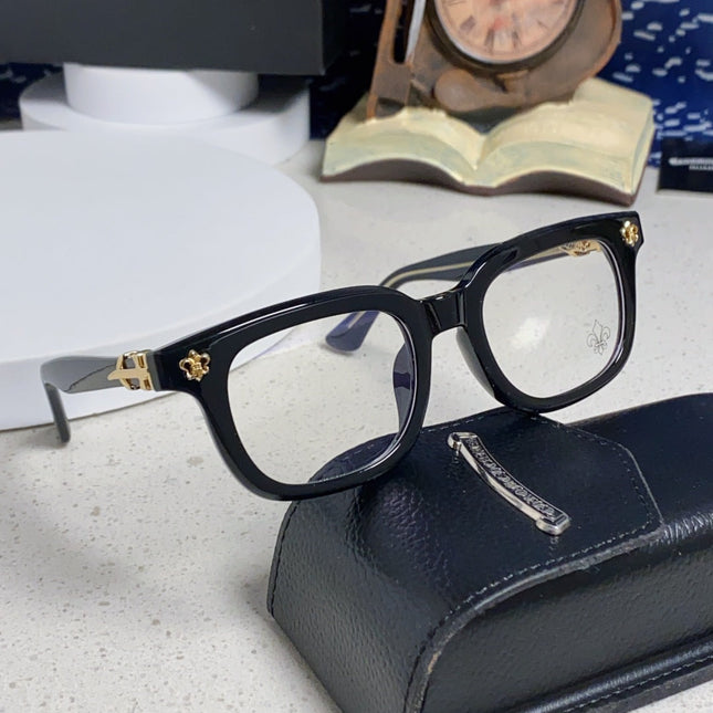 CHROME HEARTS SUNGLASSES IN BLACK ACETATE 837126
