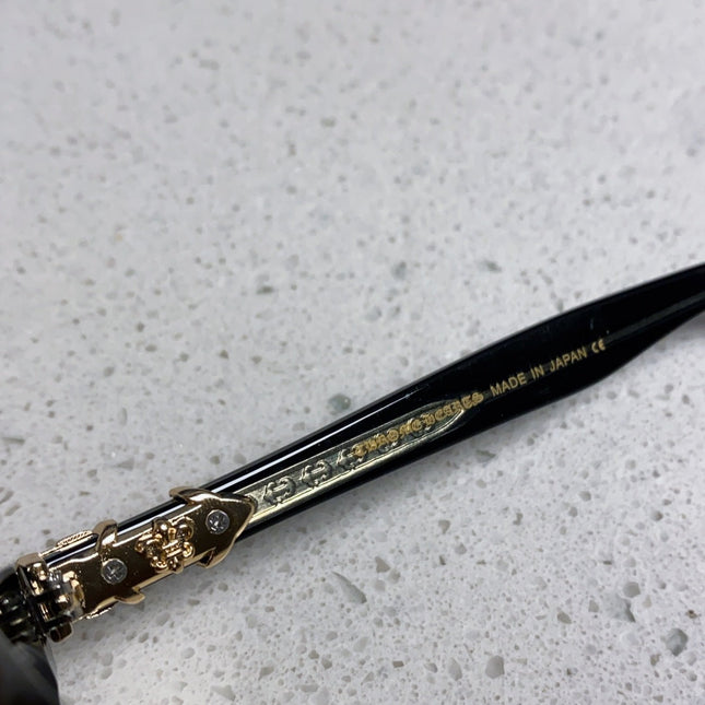 CHROME HEARTS SUNGLASSES IN BLACK ACETATE 837126