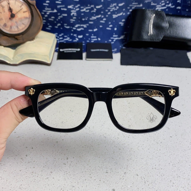 CHROME HEARTS SUNGLASSES IN BLACK ACETATE 837126