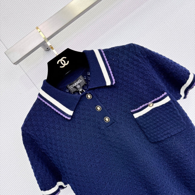 CHANEL 25S KNIT POLO SHIRT 581