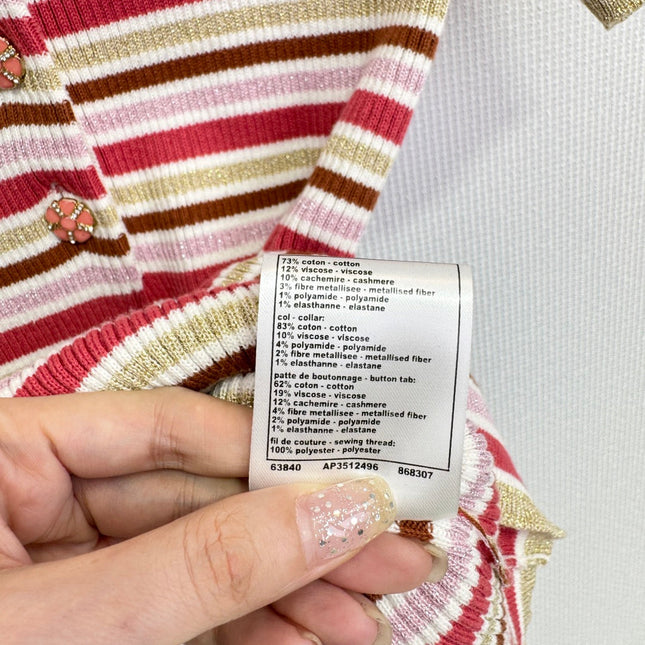 CHANEL 25S STRIPED T-SHIRT 586
