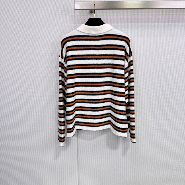 CHANEL 25S KNIT STRIPED POLO 587