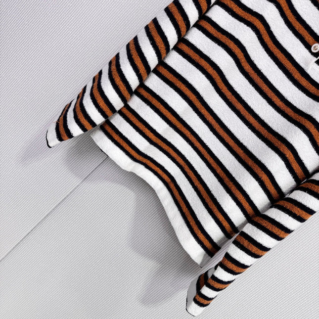 CHANEL 25S KNIT STRIPED POLO 587