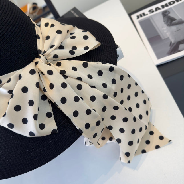 MIUMIU WIDE-BRIM BUCKET HAT WITH BOW STYLE 57