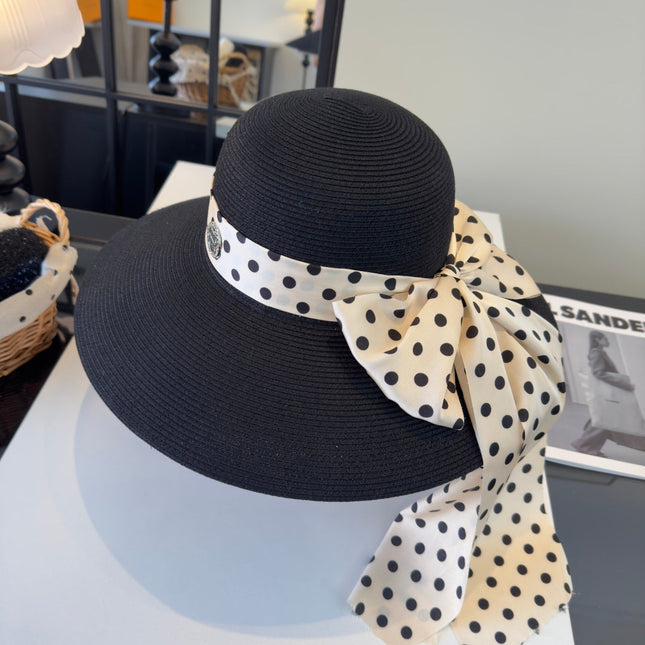 MIUMIU WIDE-BRIM BUCKET HAT WITH BOW STYLE 57