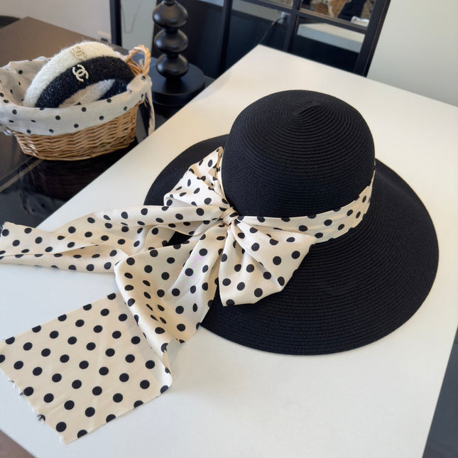 MIUMIU WIDE-BRIM BUCKET HAT WITH BOW STYLE 57