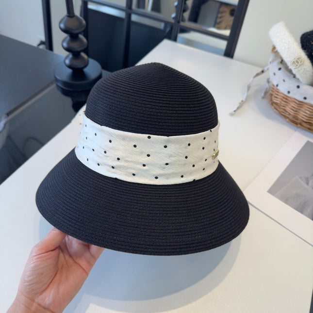 MIUMIU WIDE-BRIM BUCKET HAT WITH BOW STYLE 46