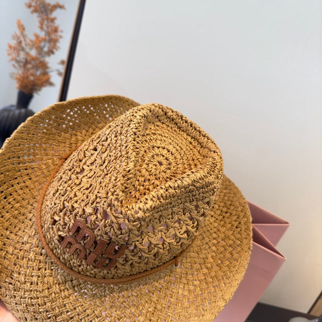 MIUMIU STRAW COWBOY HAT STYLE 17
