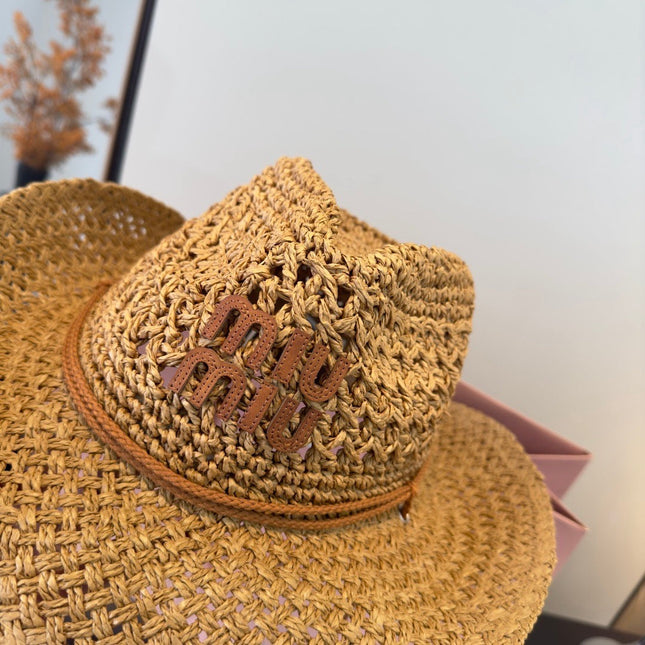 MIUMIU STRAW COWBOY HAT STYLE 17