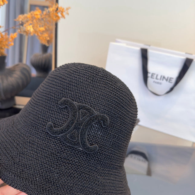 CELINE 26S TRIOMPHE BUCKET HAT STYLE 60