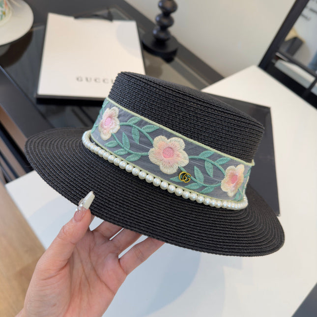 GUCCI 26S WIDE-BRIMMED STRAW HAT 249
