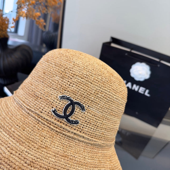 CHANEL 26S RAFFIA BUCKET HAT 335861