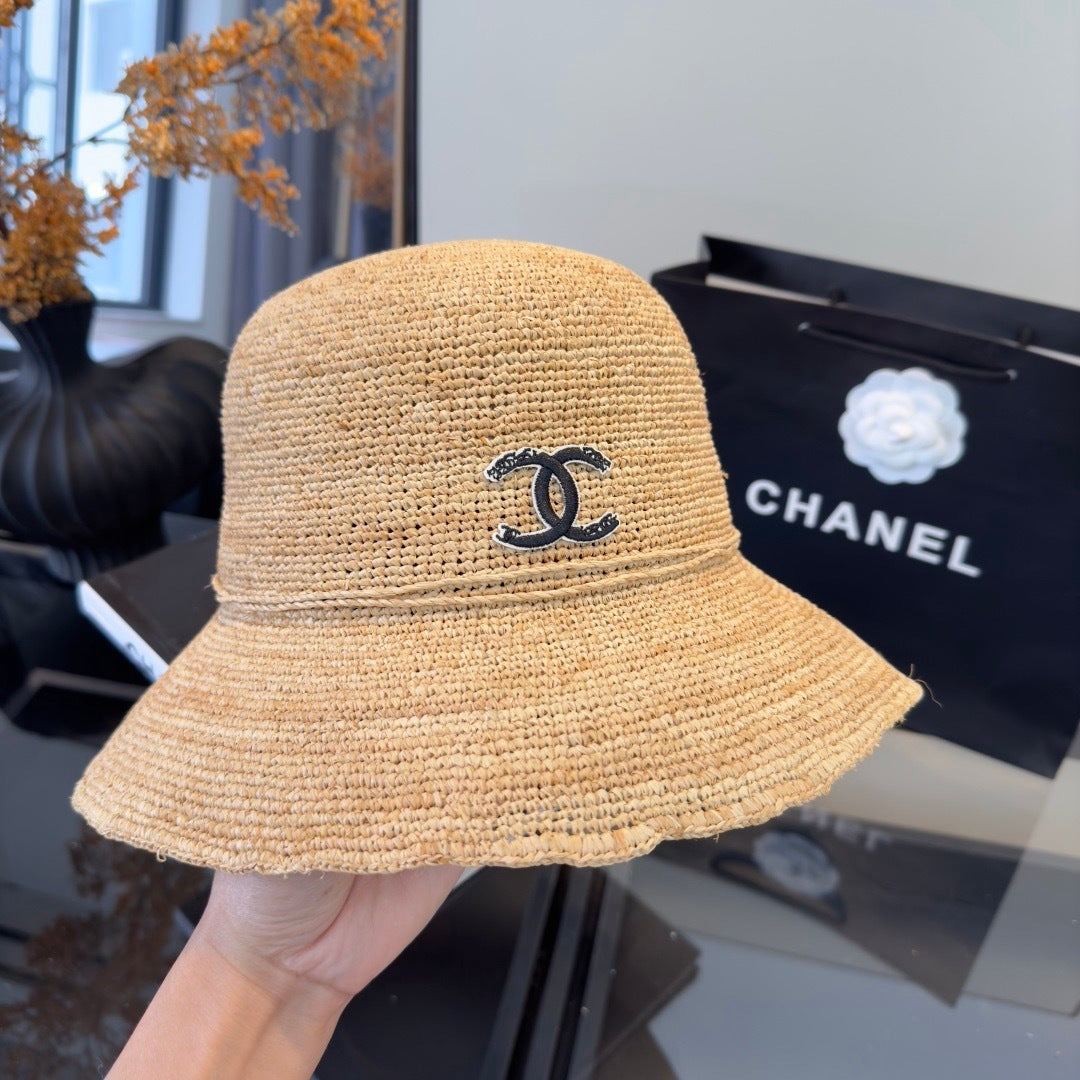 CHANEL 26S RAFFIA BUCKET HAT 335861