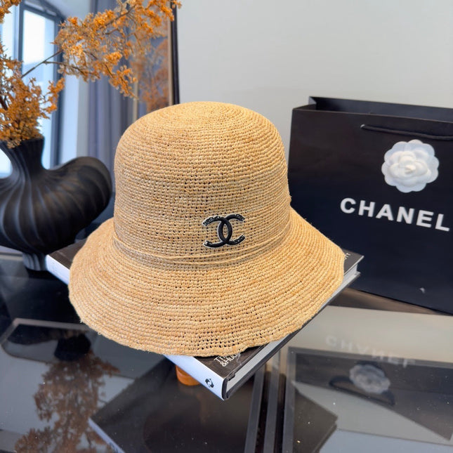 CHANEL 26S RAFFIA BUCKET HAT 335861