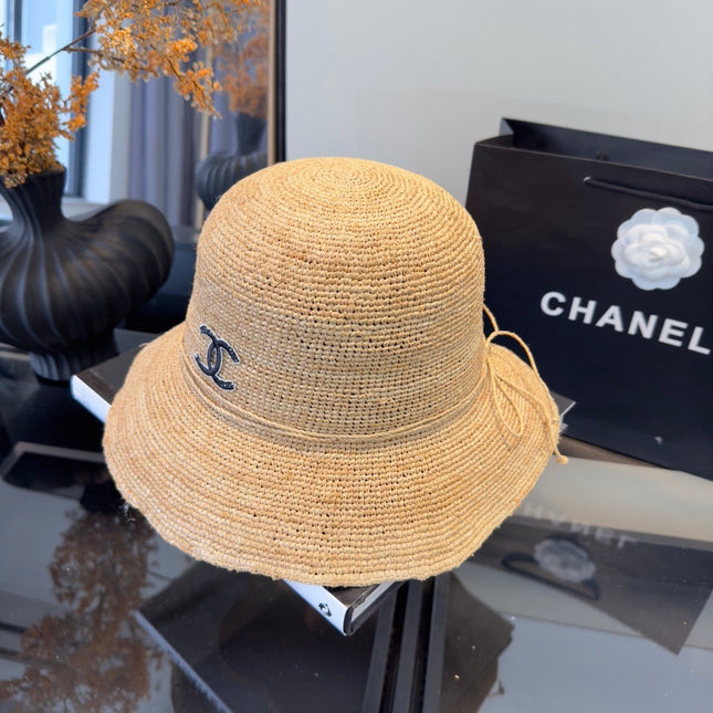 CHANEL 26S RAFFIA BUCKET HAT 335861