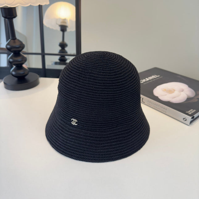 CHANEL 26S STRAW CLOCHE HAT 335916