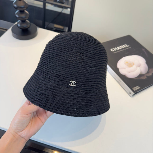 CHANEL 26S STRAW CLOCHE HAT 335916
