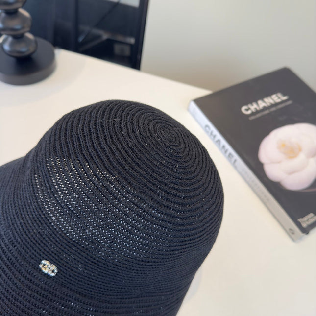 CHANEL 26S STRAW CLOCHE HAT 335916