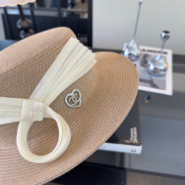 CHANEL 26S STRAW BOATER HAT 335886