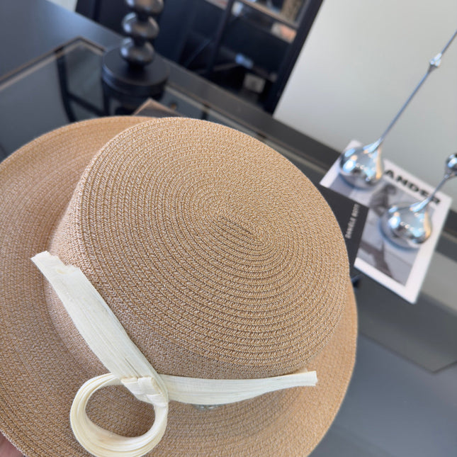 CHANEL 26S STRAW BOATER HAT 335886