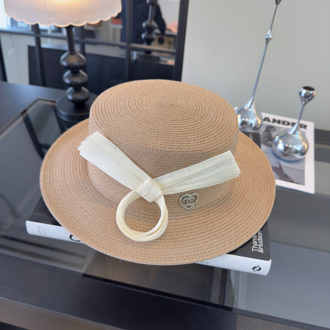 CHANEL 26S STRAW BOATER HAT 335886
