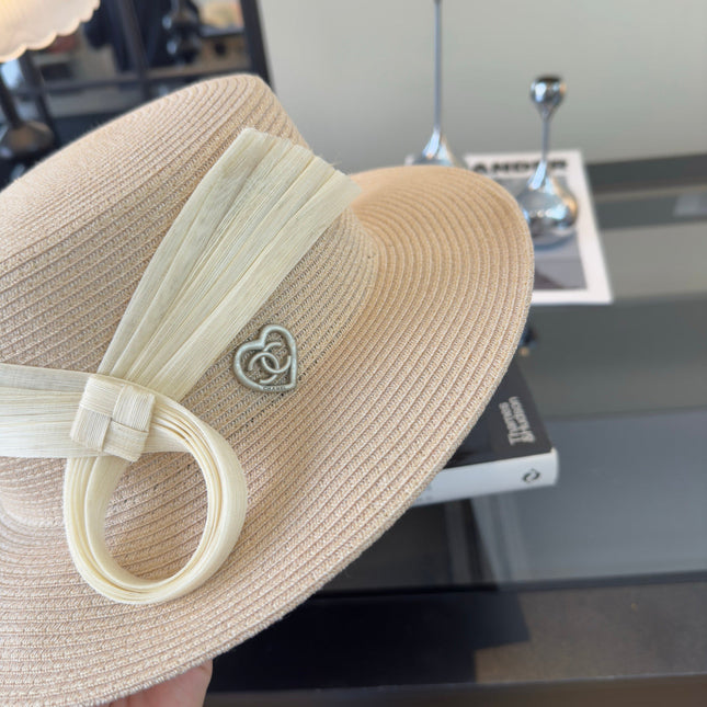 CHANEL 26S STRAW BOATER HAT 335887