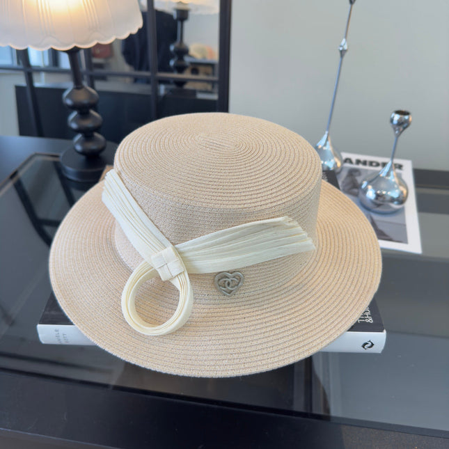 CHANEL 26S STRAW BOATER HAT 335887