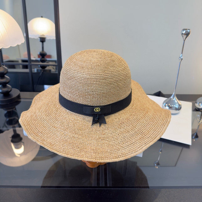 GUCCI 26S WIDE-BRIMMED STRAW HAT 224