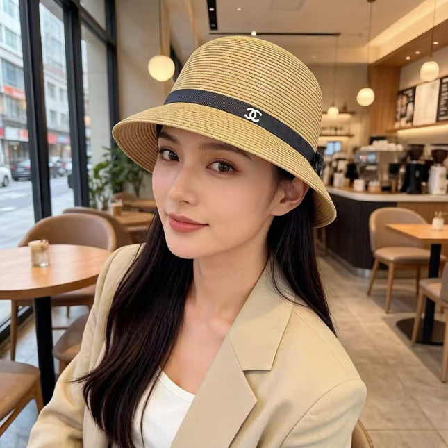 CHANEL 26S RAFFIA BUCKET HAT 338042