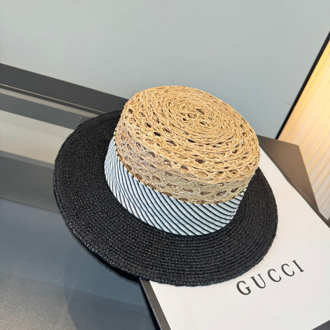 GUCCI 26S WIDE-BRIMMED STRAW HAT 221