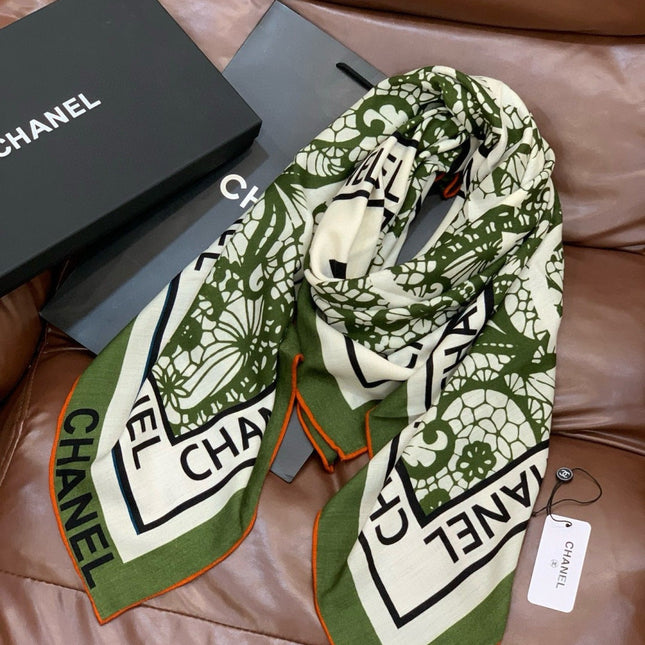 CHANEL 25S SCARF 135 CM IN CASHMERE AND SILK 943314
