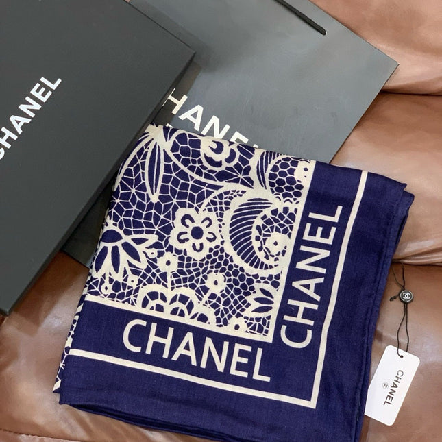 CHANEL 25S SCARF 135 CM IN CASHMERE AND SILK 943315