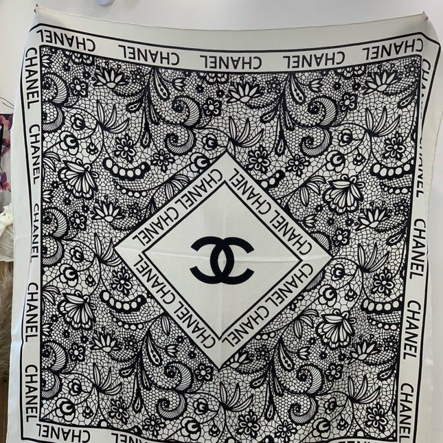 CHANEL 25S SCARF 135 CM IN CASHMERE AND SILK 943316