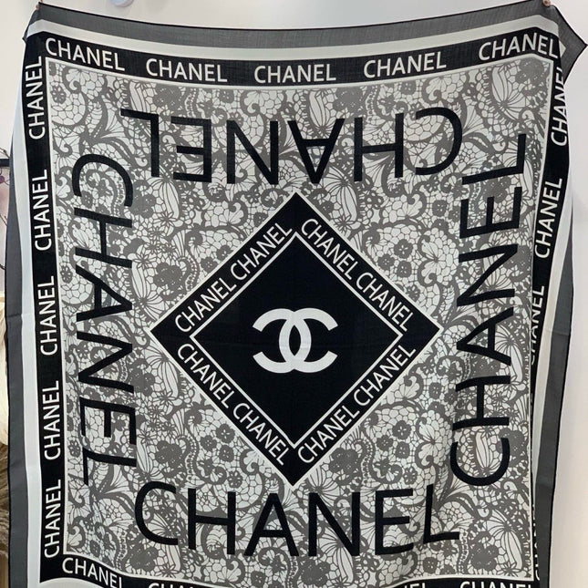 CHANEL 25S SCARF 135 CM IN CASHMERE AND SILK 943319