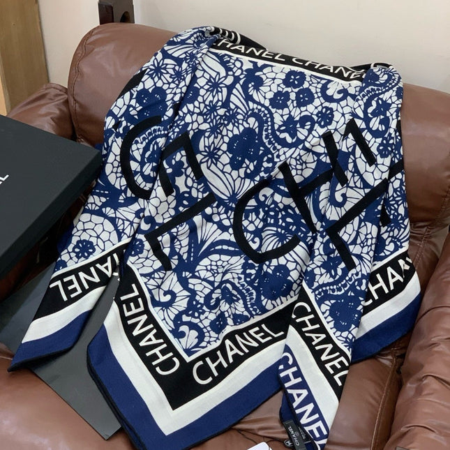CHANEL 25S SCARF 135 CM IN CASHMERE AND SILK 943320