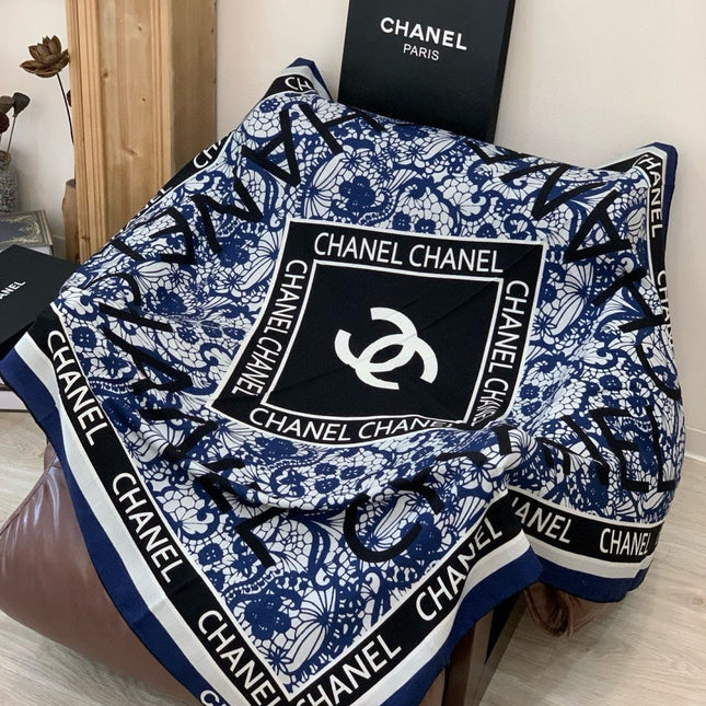 CHANEL 25S SCARF 135 CM IN CASHMERE AND SILK 943320