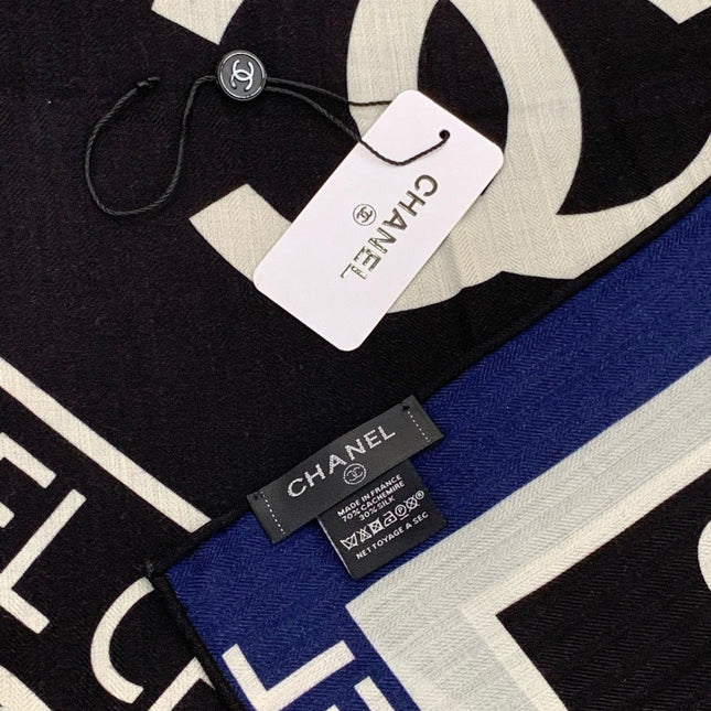 CHANEL 25S SCARF 135 CM IN CASHMERE AND SILK 943320