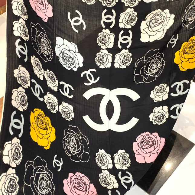 CHANEL 25S SCARF 140 CM IN CASHMERE AND SILK 943336