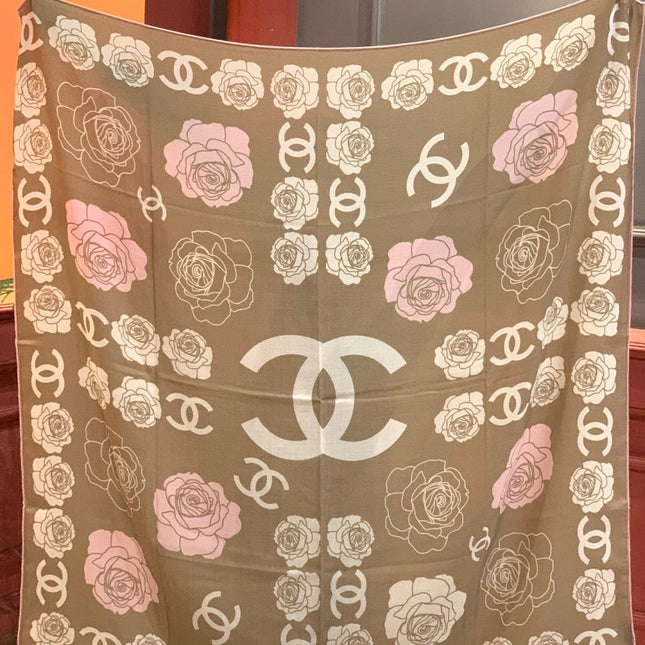 CHANEL 25S SCARF 140 CM IN CASHMERE AND SILK 943337