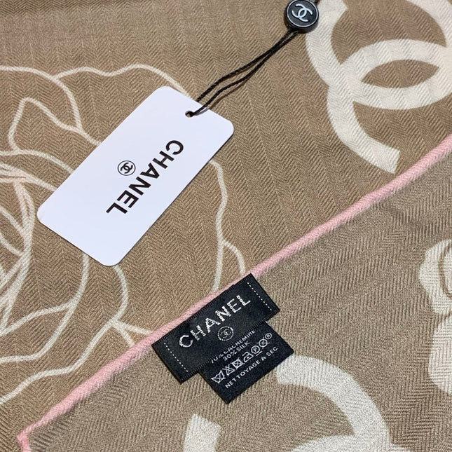 CHANEL 25S SCARF 140 CM IN CASHMERE AND SILK 943337