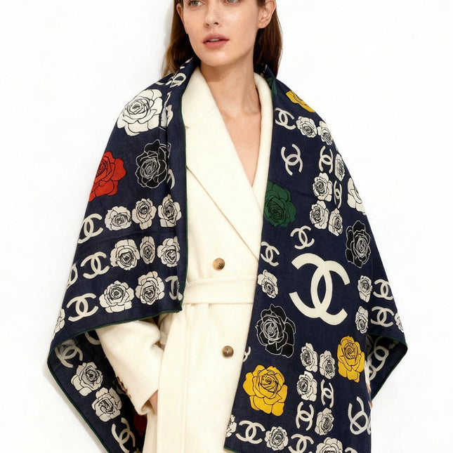 CHANEL 25S SCARF 140 CM IN CASHMERE AND SILK 943338