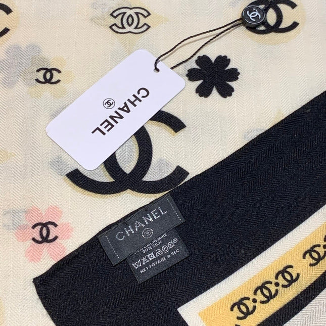 CHANEL 25S SCARF 140 CM IN CASHMERE AND SILK 943339