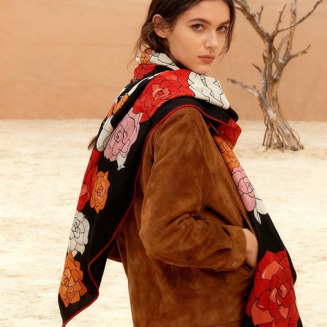 CHANEL 25S SCARF 140 CM IN CASHMERE SILK 943622