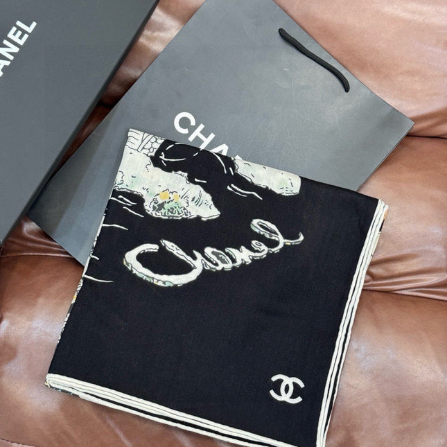 CHANEL 25S SCARF 135 IN CASHMERE 991638