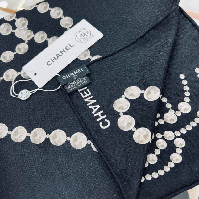 CHANEL 25S SCARF 140 IN CASHMERE 991649