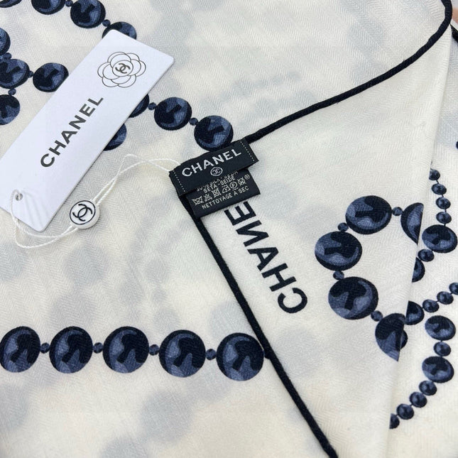 CHANEL 25S SCARF 140 IN CASHMERE 991650